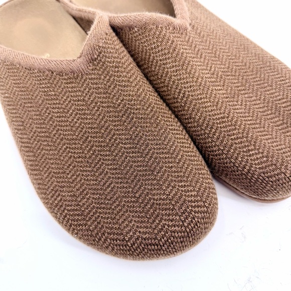 ROTHY’S The Casual Clog Teak Herringbone Merino Wool Clogs - Picture 3 of 9